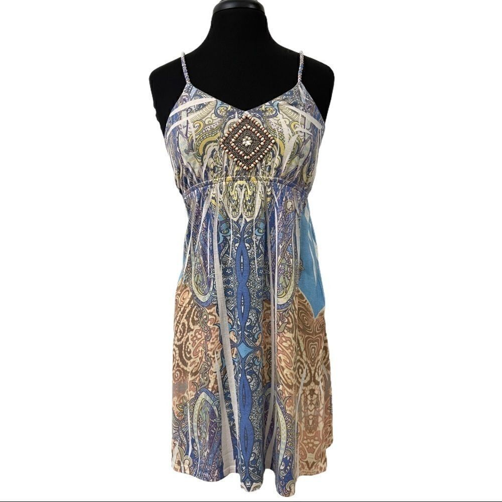 𝅺The Pyramid Collection Multicolored Sleeveless Dress Sz S